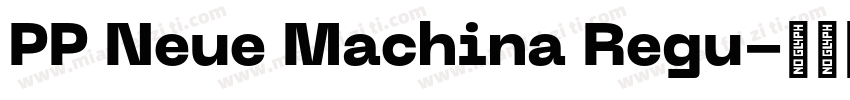 PP Neue Machina Regu字体转换